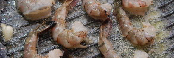 дважды мускатное ризотто с креветками