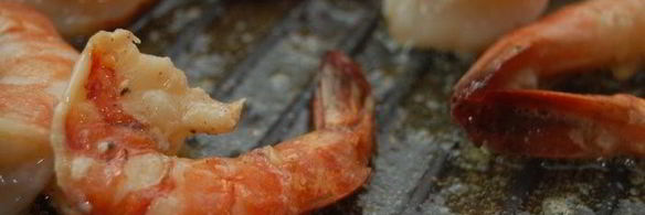 дважды мускатное ризотто с креветками