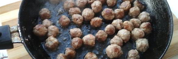 фрикадельки с ризотто