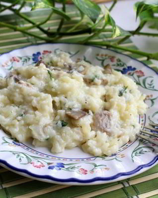 Классическое ризотто с курицей и грибами