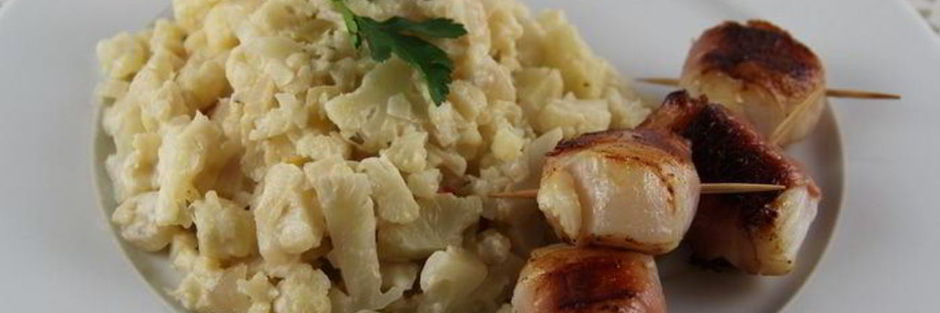 Морские гребешки в беконе