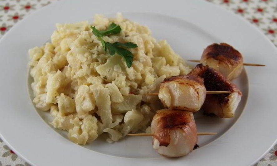 Рецепт морских гребешков в беконе