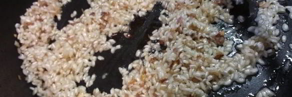 ризотто с баклажаном и лимоном