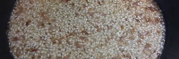 ризотто с баклажаном и лимоном