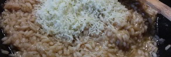 ризотто с баклажаном и лимоном