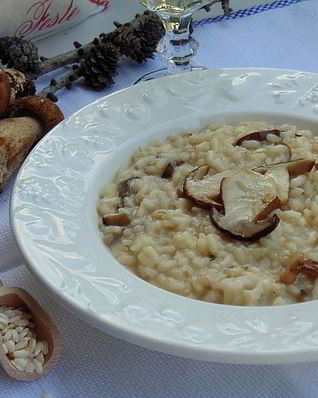 Ризотто с белыми грибами