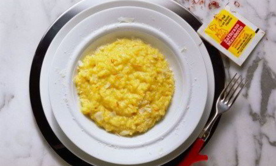 Рецепт ризотто с двумя видами сыра и шафраном