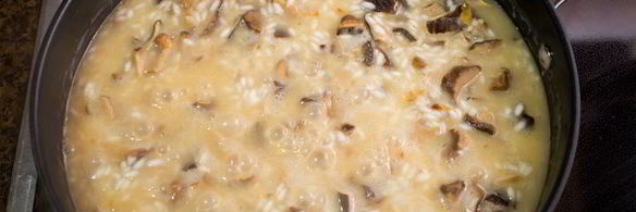 ризотто с грибами шиитаки