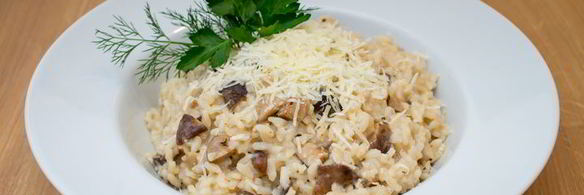 ризотто с грибами шиитаки