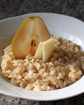 Ризотто с грушей и сыром пекорино