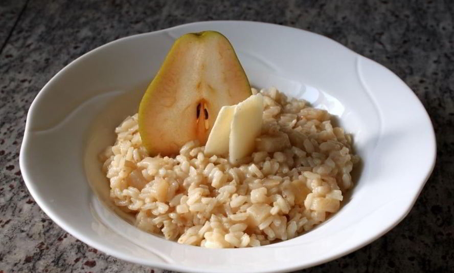 Рецепт ризотто с грушей и сыром пекорино