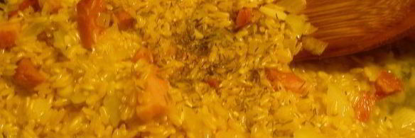 ризотто с каштанами и грудинкой