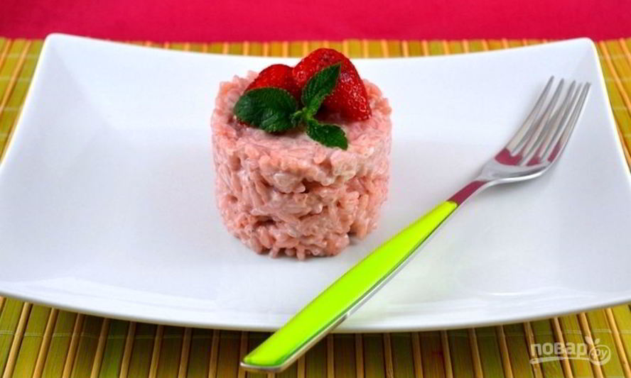 Рецепт ризотто с клубникой на 14 февраля