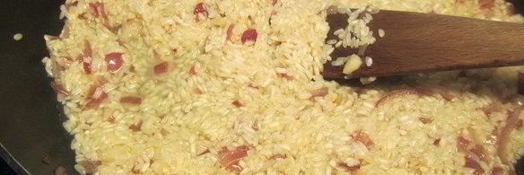 ризотто с креветками и ароматными травами