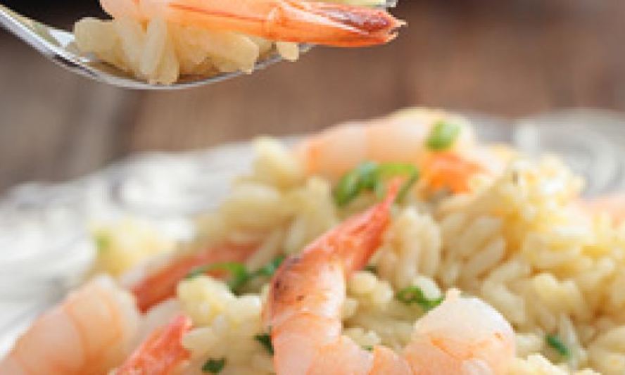 Рецепт ризотто с креветками