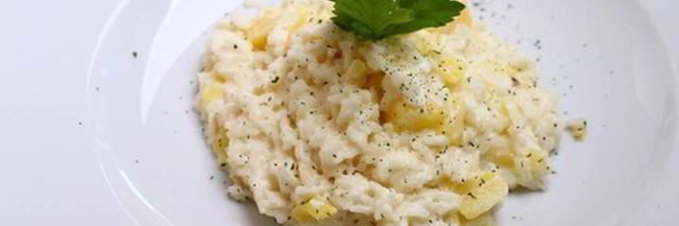 Ризотто с курицей и ананасом