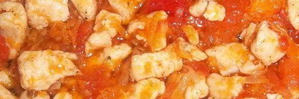 ризотто с курицей и овощами