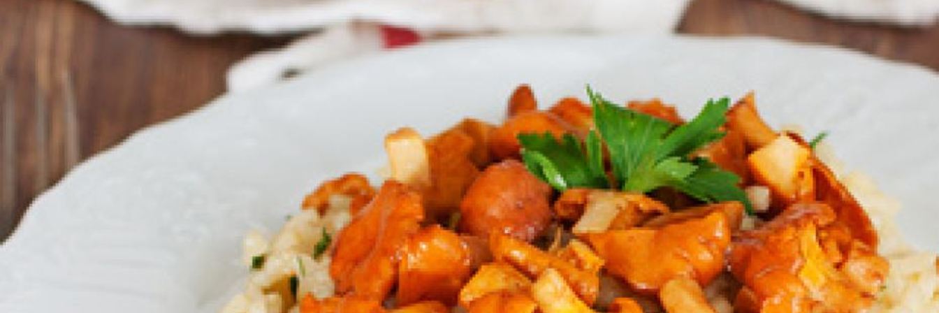 Ризотто с лисичками