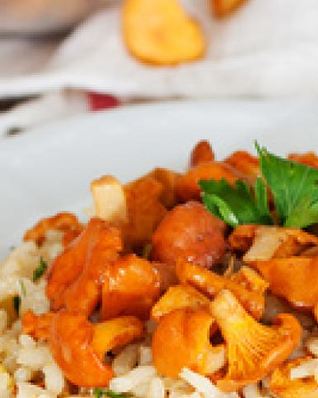 Ризотто с лисичками