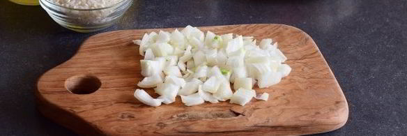 ризотто с морепродуктами в сливочном соусе