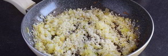 ризотто с морепродуктами в сливочном соусе