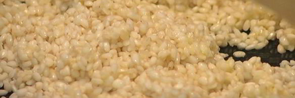 ризотто с мятой и ветчиной