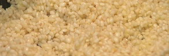 ризотто с мятой и ветчиной