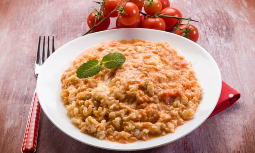 Рецепт ризотто с помидорами и моцареллой