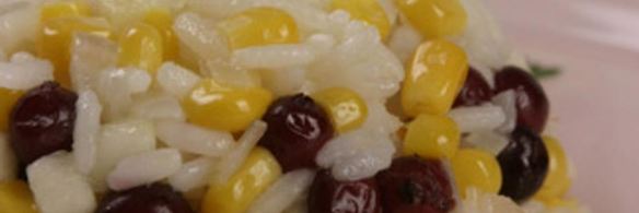 ризотто с яблоками и клюквой