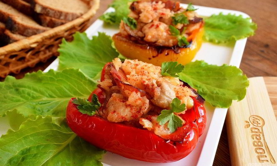 Рецепт ризотто в болгарском перце