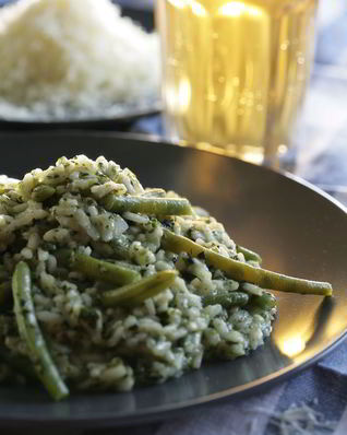 Зеленое ризотто