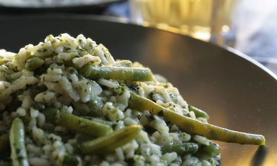 Рецепт зеленого ризотто