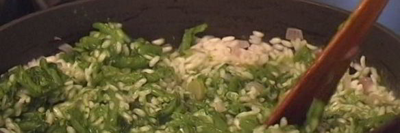 зеленое ризотто