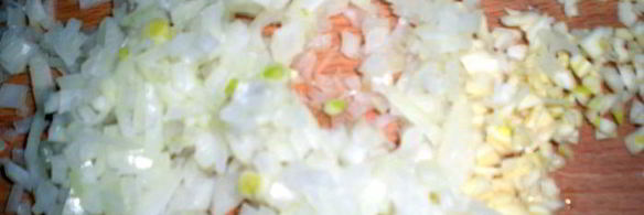 желтое ризотто с морепродуктами