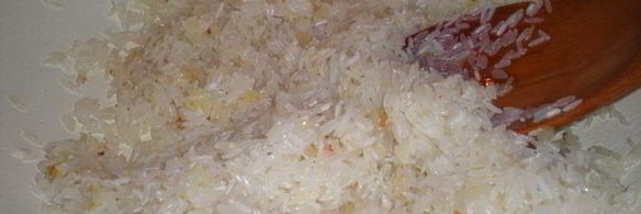 желтое ризотто с морепродуктами