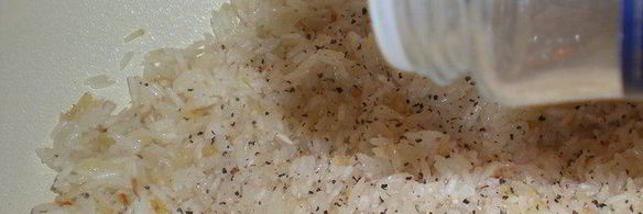 желтое ризотто с морепродуктами