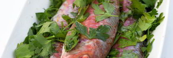 барабулька на гриле