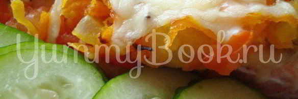 форель с овощами и грибами