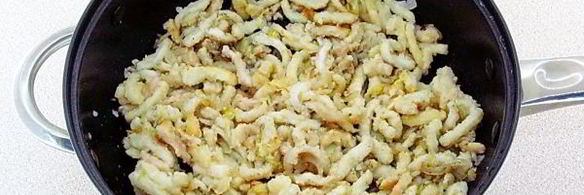 кальмары, тушенные в молоке