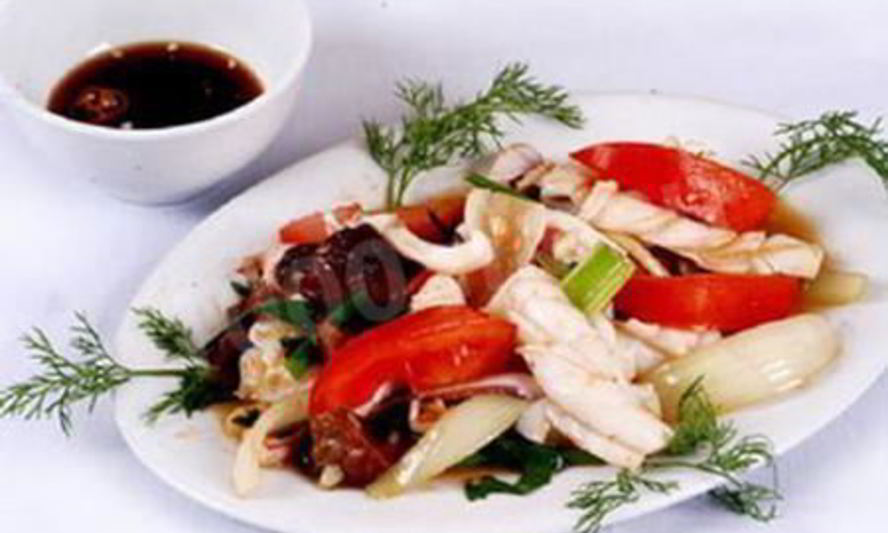 Рецепт кальмаров в кисло-сладком соусе по-вьетнамски