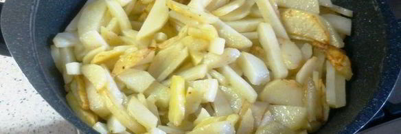 кальмары, запеченные с картофелем под сырной корочкой