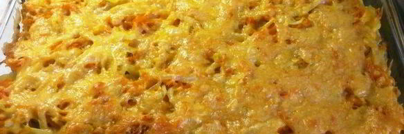 кальмары, запеченные с картофелем под сырной корочкой