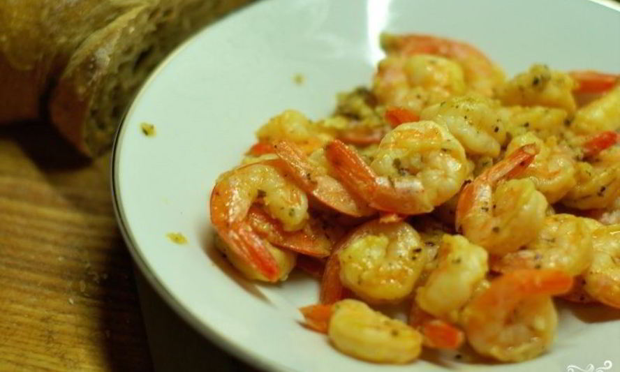 Рецепт креветок в чесночном соусе