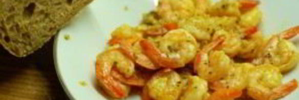 креветки в чесночном соусе