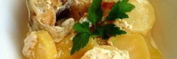 минтай с картошкой