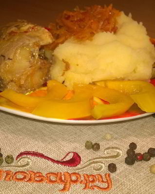 Минтай с морковью