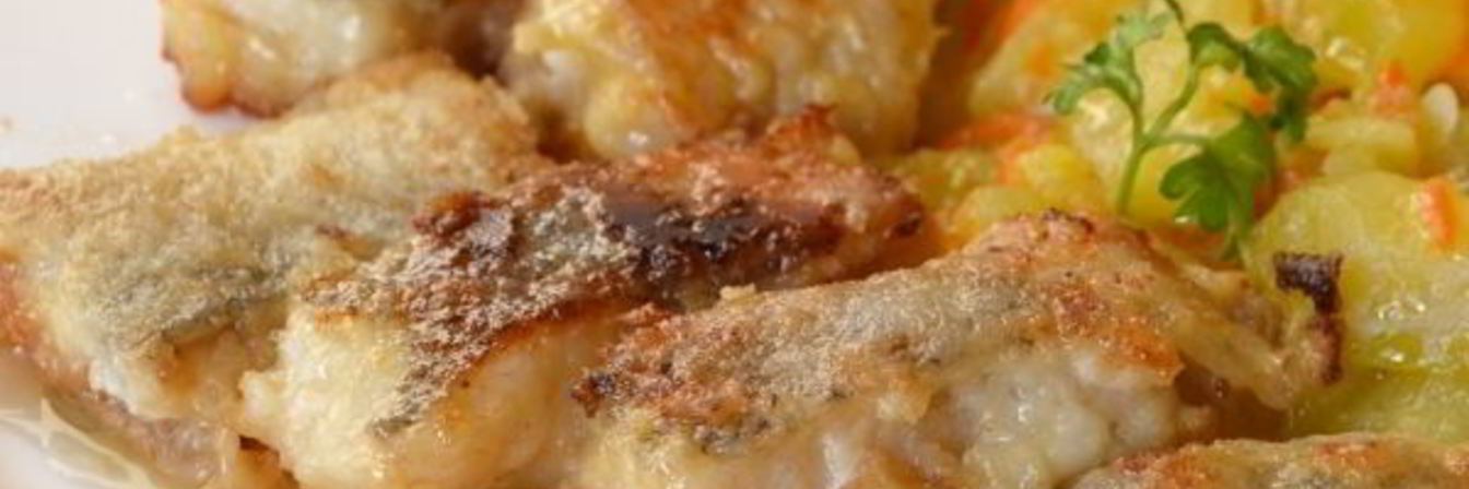 Минтай в соевом соусе с кабачками