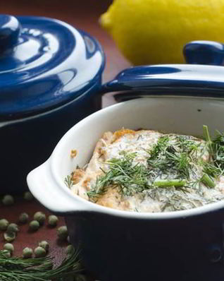 Морской черт запеченный в духовке