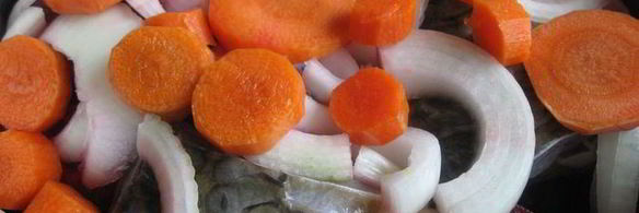 нежный карп в овощном желе