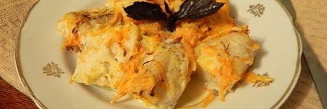 Рыба хек, запеченная в молоке